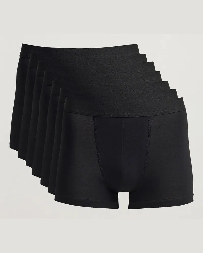 Bread & Boxers 7-Pack Boxer Brief Black Schwarz