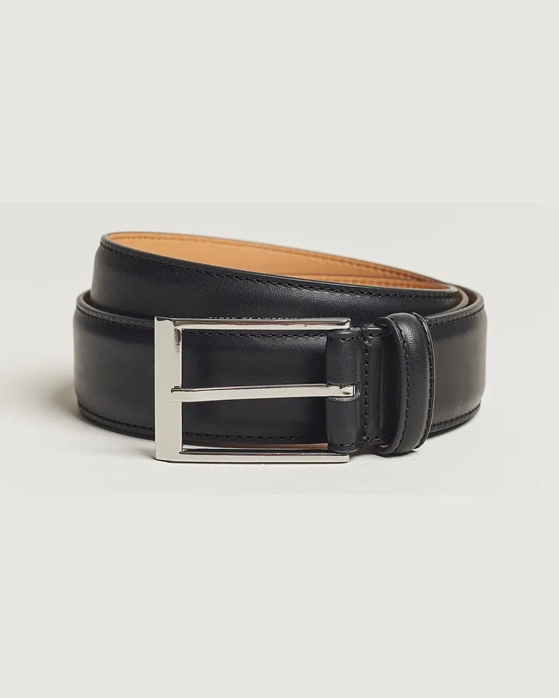 Tiger of Sweden Helmi Leather 3,5 cm Belt Black Schwarz