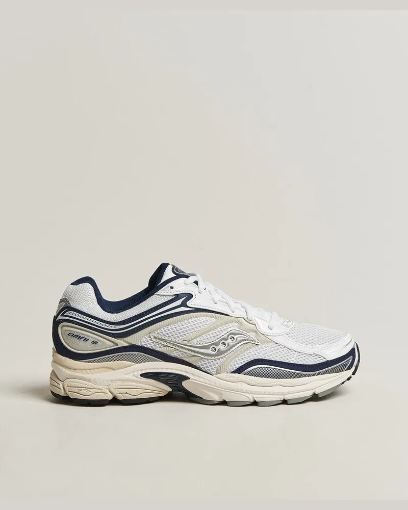Saucony Progrid Omni 9 Running Sneaker White/Navy Weiß