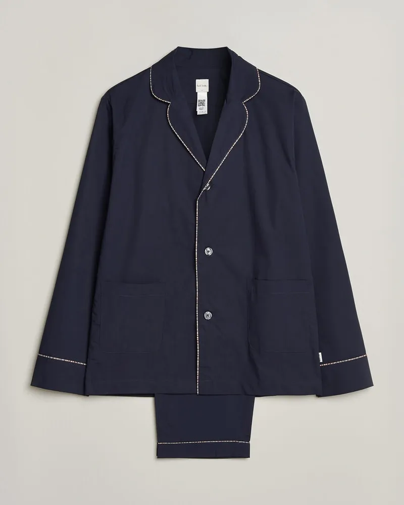 Paul Smith Signature Piped Pyjama Set Navy Blau