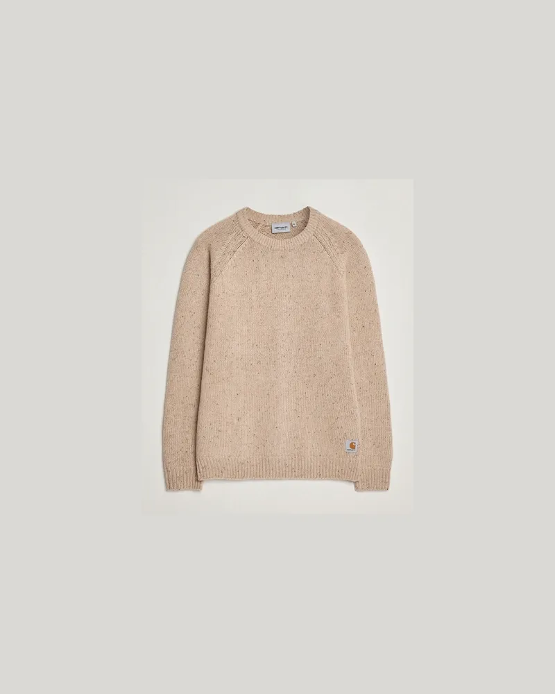 Carhartt WIP Anglistic Wool/Cotton Sweater Fleur De Sel Beige