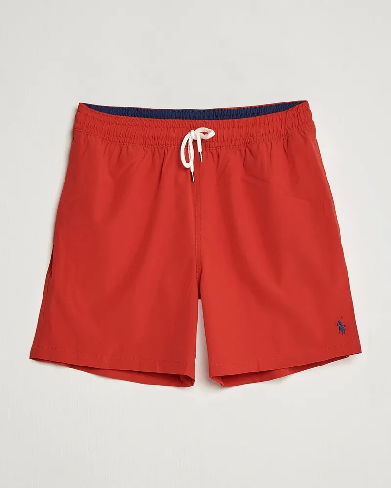 Ralph Lauren Traveler Boxer Swim Shorts RL Red Rot