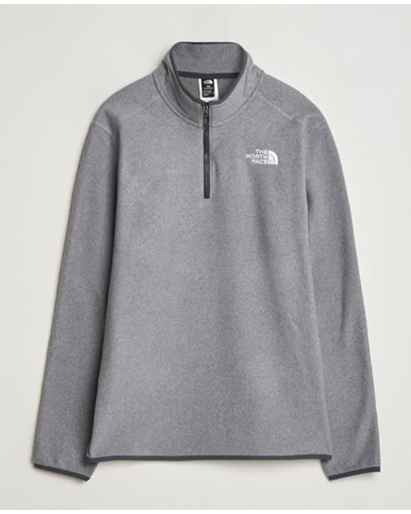 The North Face 100 Glacier Fleece 1/4 Zip Grey Heather Grau