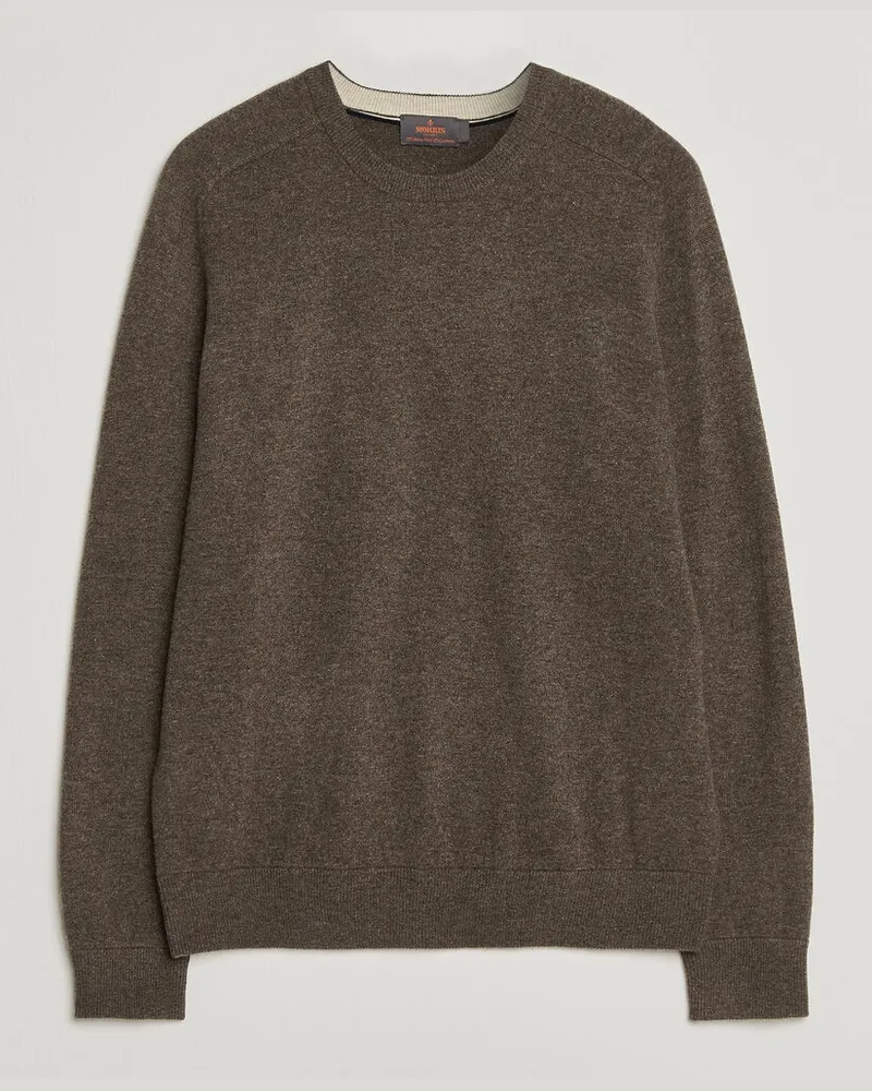 Morris Wilfred Cashmere O-Neck Brown Braun