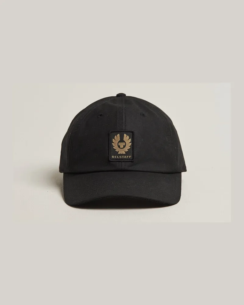 Belstaff Phoenix Wax Logo Cap Black Schwarz