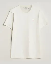 Ralph Lauren Rundhals Tshirt Parchment Cream Weiß