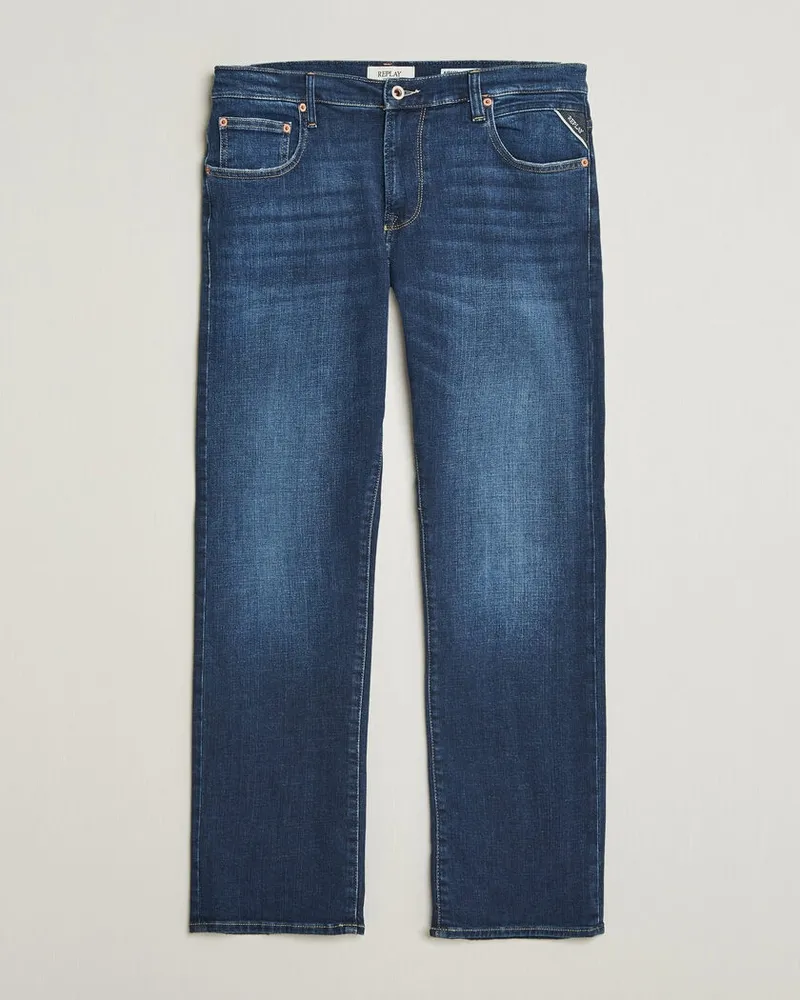 Replay Aideen Straight Fit Jeans Dark Blue Blau