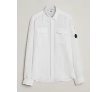 Long Sleeve Leinen Shirt White