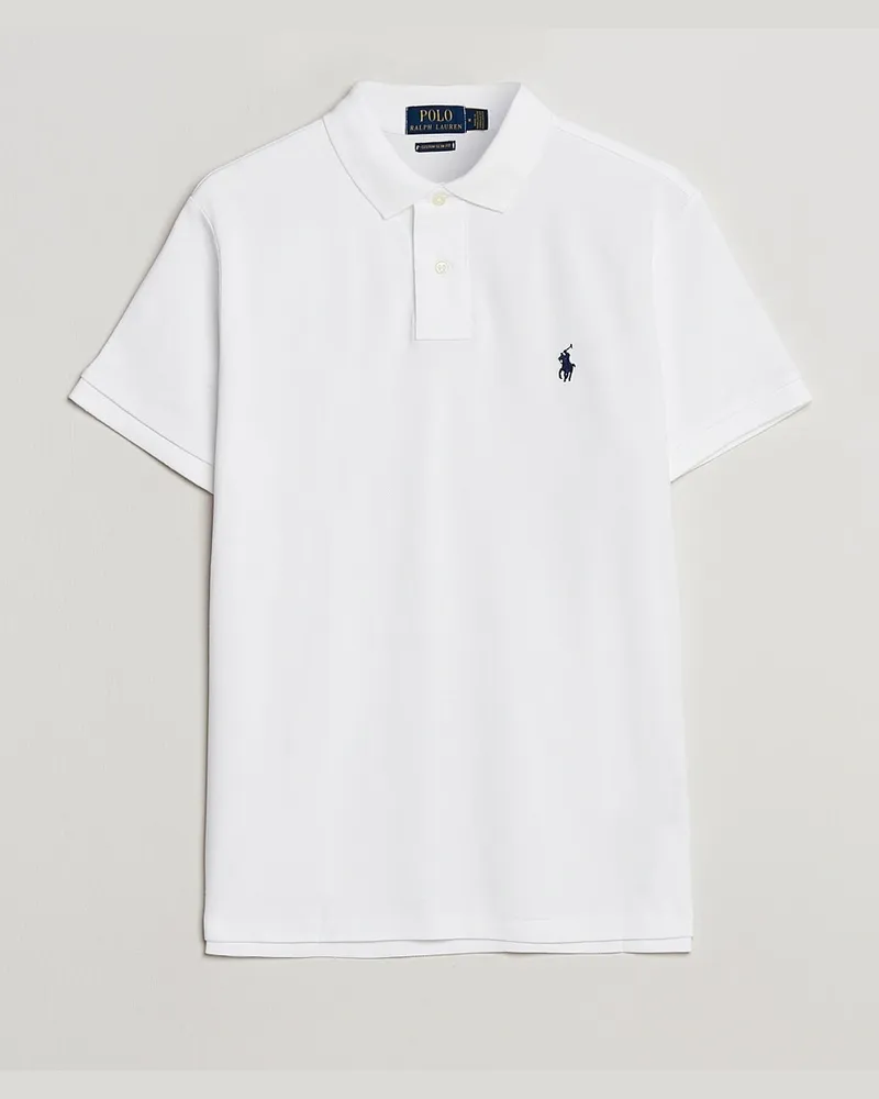 Ralph Lauren Custom Slim Fit Polo White Weiß
