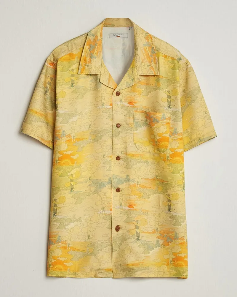 Nudie Jeans Arvid Hawaii Shirt Drift Away Mehrfarbig