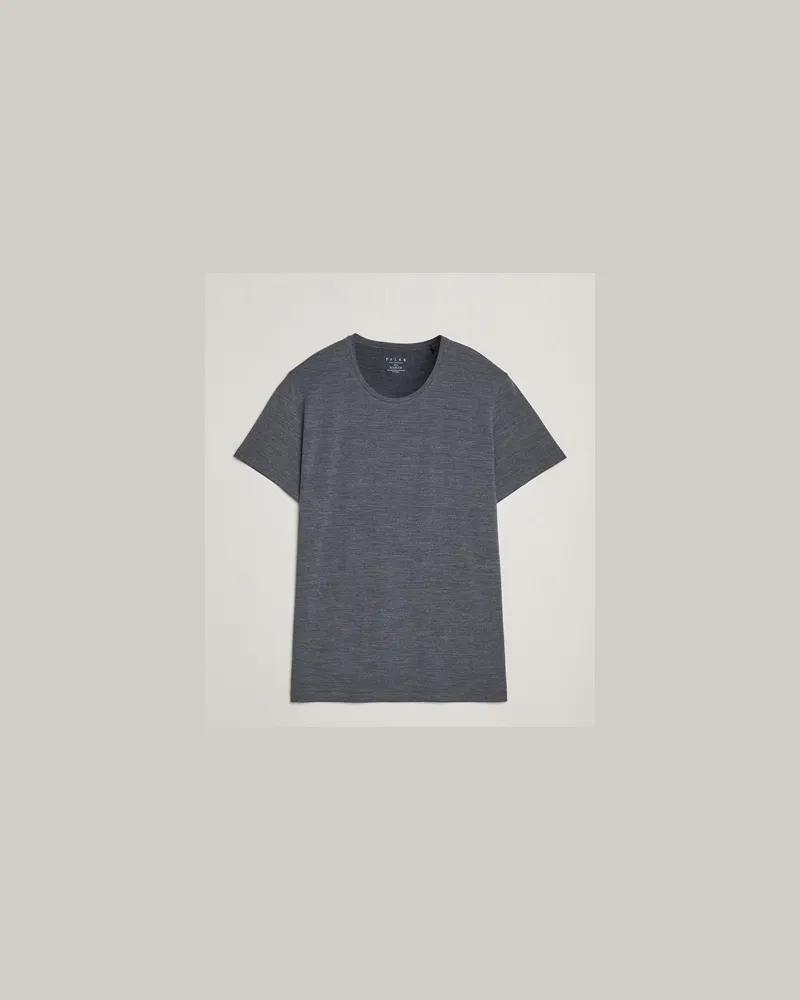 Falke Clima Wool Crew Neck T-Shirt Dark Grey Heather Grau