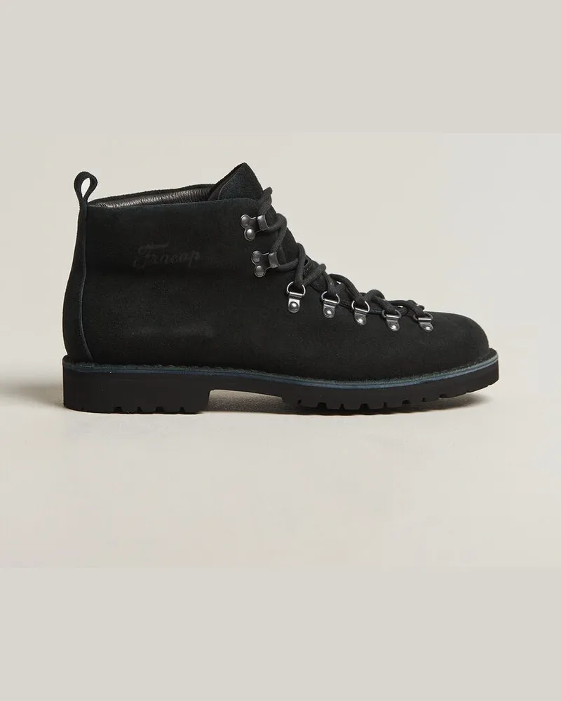 Fracap M120 Suede Boot Black Schwarz