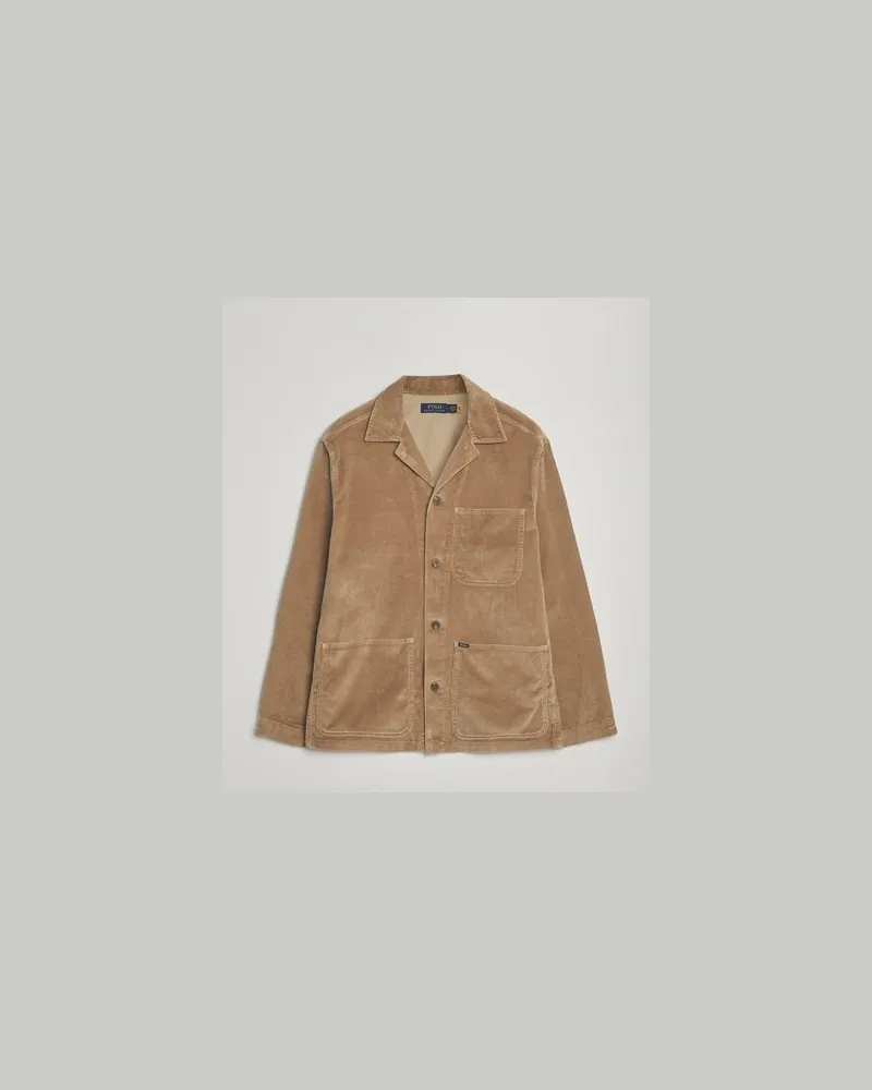 Ralph Lauren Corduroy Pocket Shirt Montana Khaki Beige