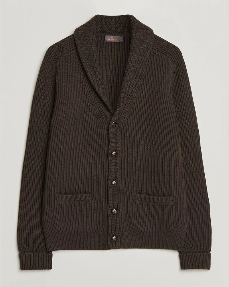 Morris Brayden Shawl Cardigan Brown Braun