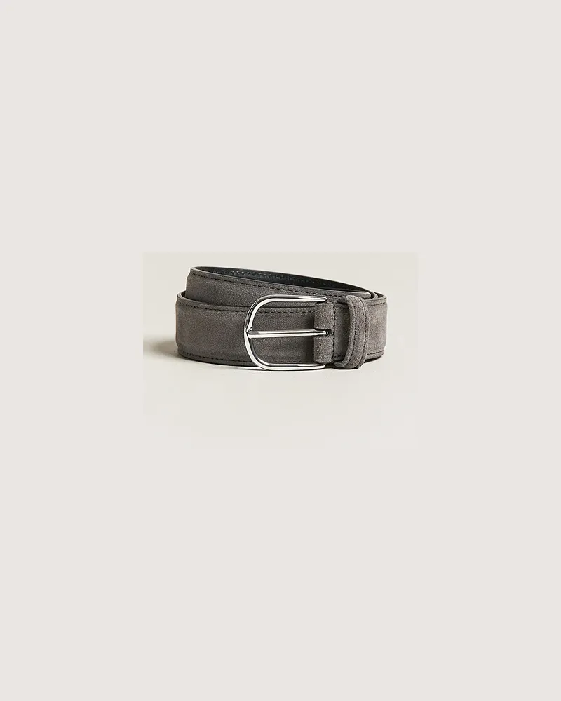 Anderson's Suede 3,5 cm Belt Grey Grau