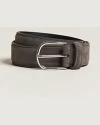 Anderson's Suede 3,5 cm Belt Grey Grau