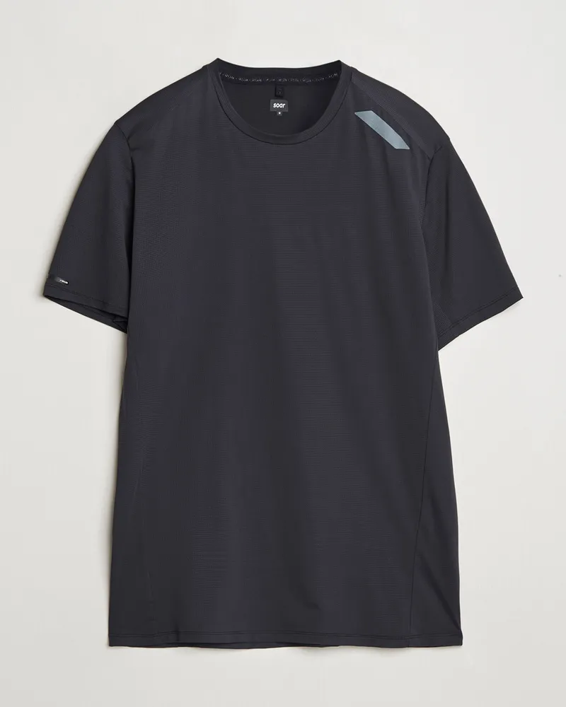 Soar Running Tech Tee Black Schwarz