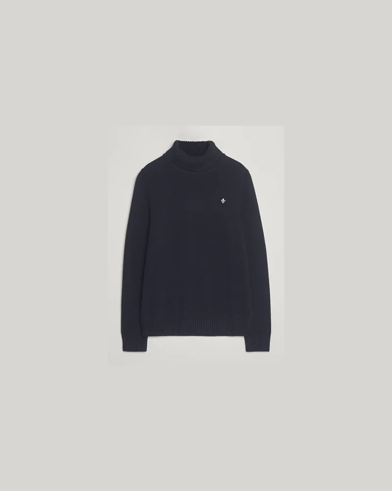 Morris Howard Roller Neck Navy Blau