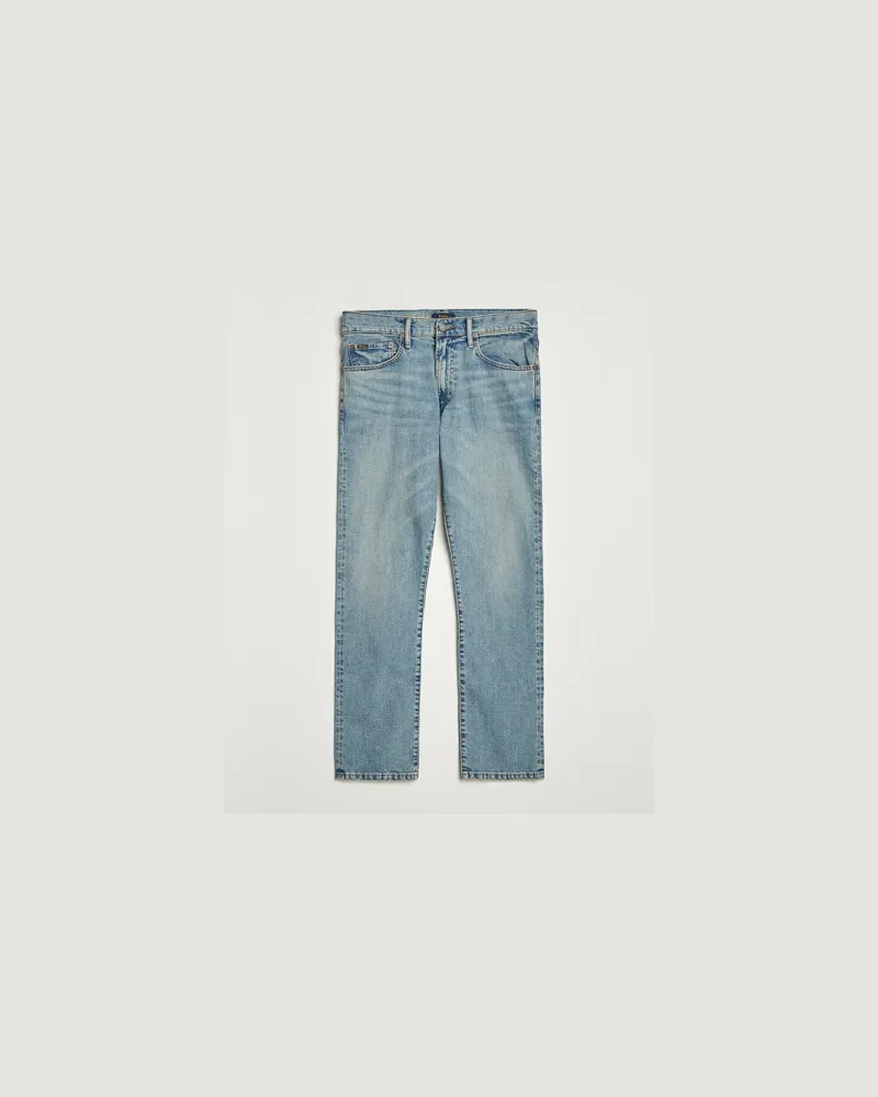 Ralph Lauren Hampton Dixon Stretch Straight Jeans Mid Blue Blau