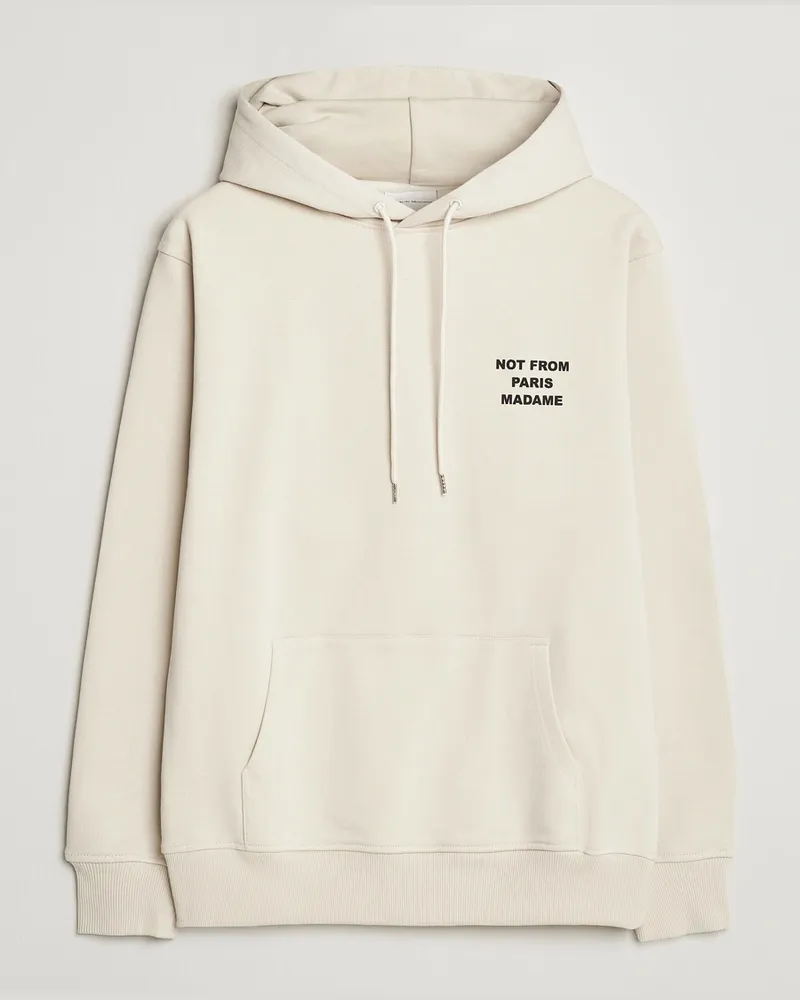 Drôle de Monsieur Slogan Hoodie Mastic Beige
