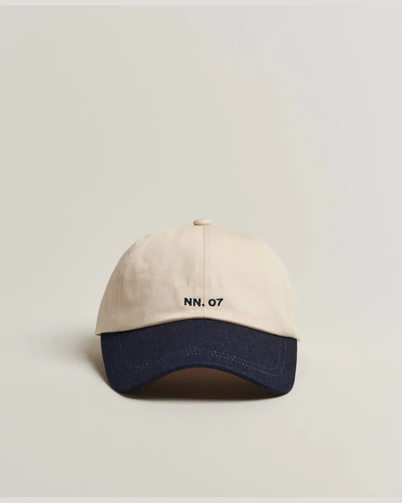 NN 07 Logo Cap Raw Indigo Blau
