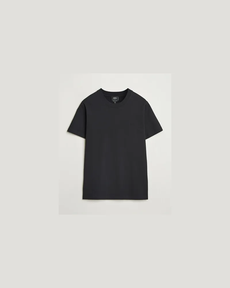 A.P.C. Embroidered APC T-Shirt Black Schwarz