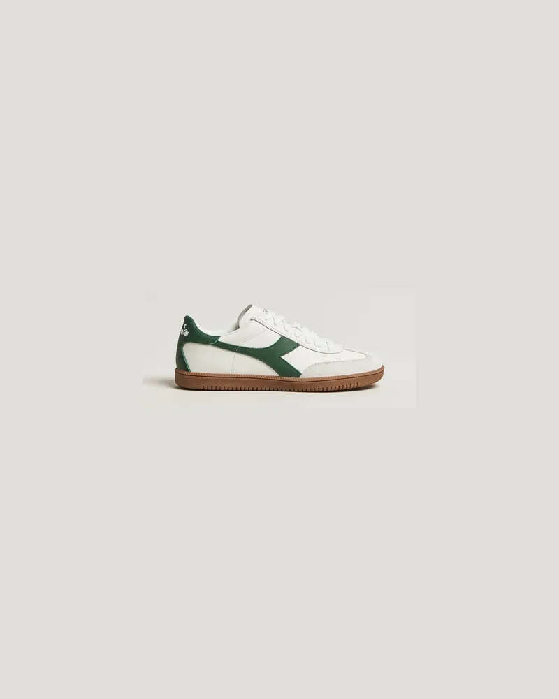 Diadora Trainer White/Fogliage Green Weiß