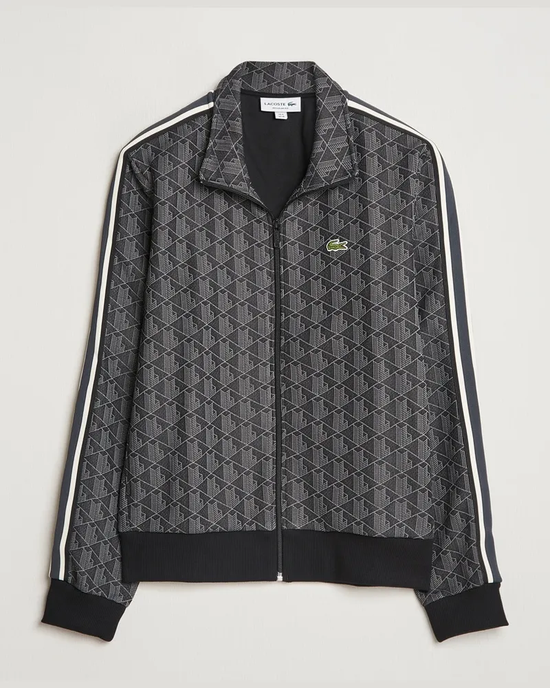 Lacoste Monogram Track Jacket Black/Graphite Schwarz