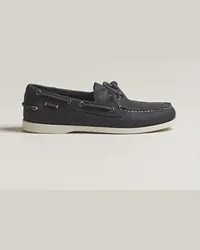 Sebago Dockside Nubuck Boat Shoe Blue Navy Blau