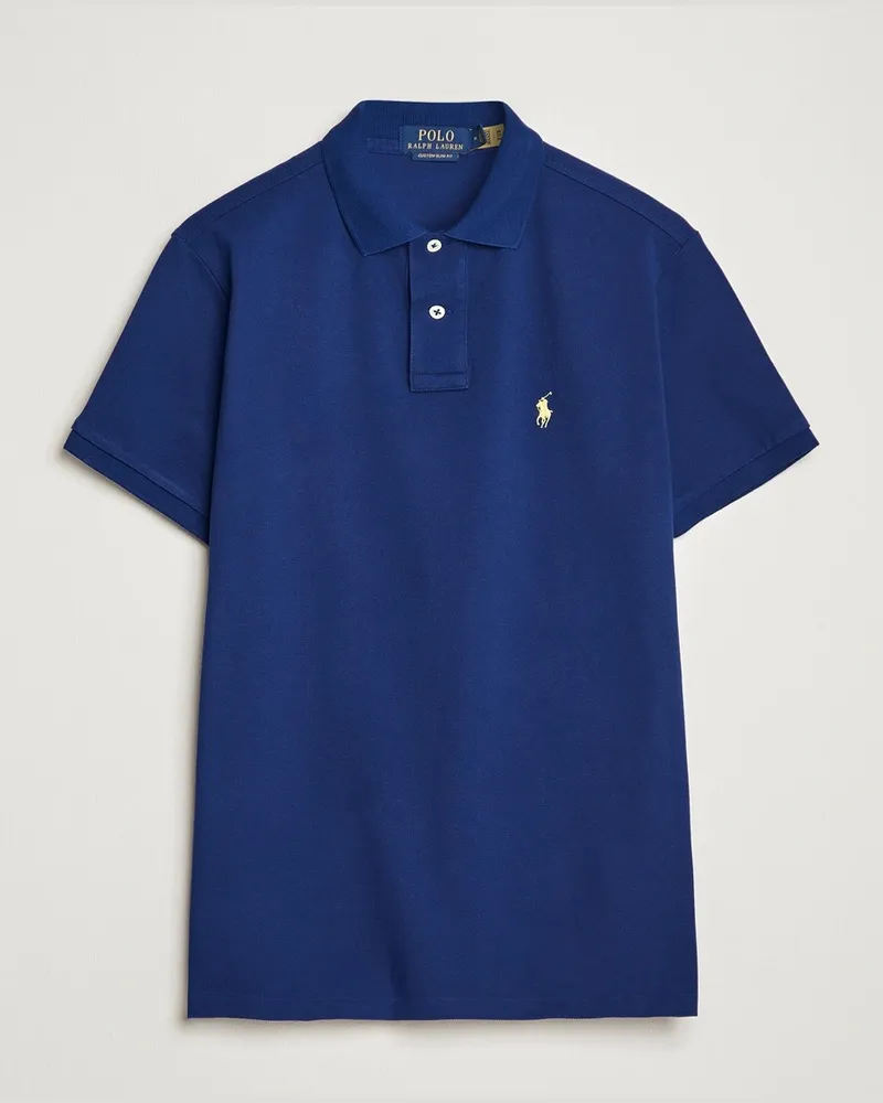 Ralph Lauren Custom Slim Fit Polo Fall Royal Blau