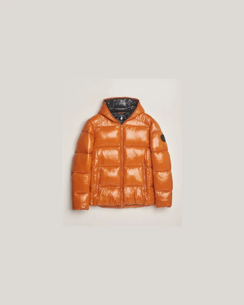 Save The Duck Edgard Padded Puffer Fox Brown Orange