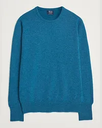 William Lockie Rob LambsWoll Crewneck Mallard Blau