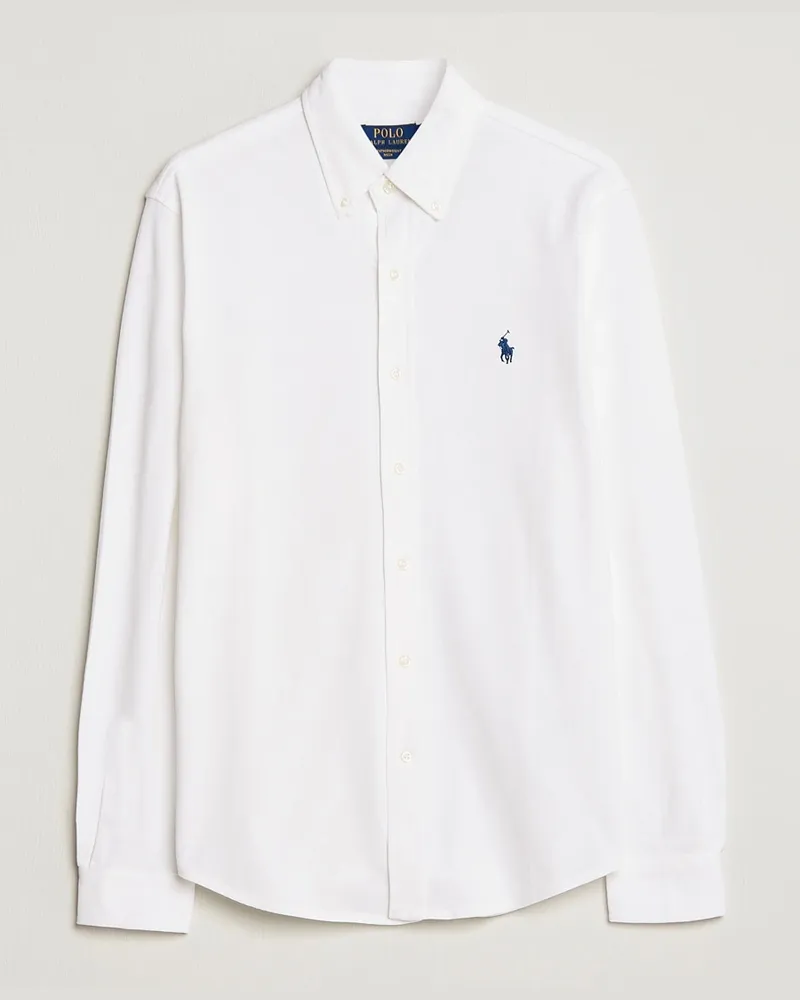 Ralph Lauren Featherweight Mesh Shirt White Weiß