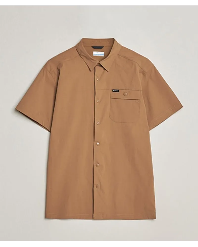 Columbia Sportswear Company Landroamer Ripstop Kurzarm Shirt Delta Braun