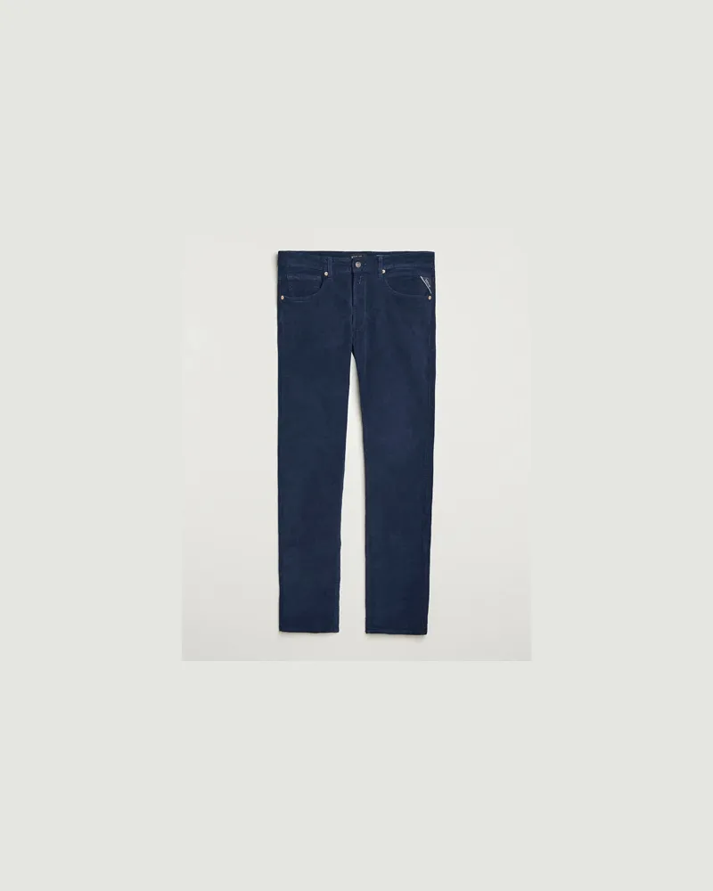 Replay Grover Corduroy 5-Pocket Pants Navy Blau