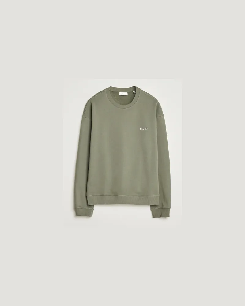 NN 07 Dagon Crew Neck Sweatshirt Capers Green Grün