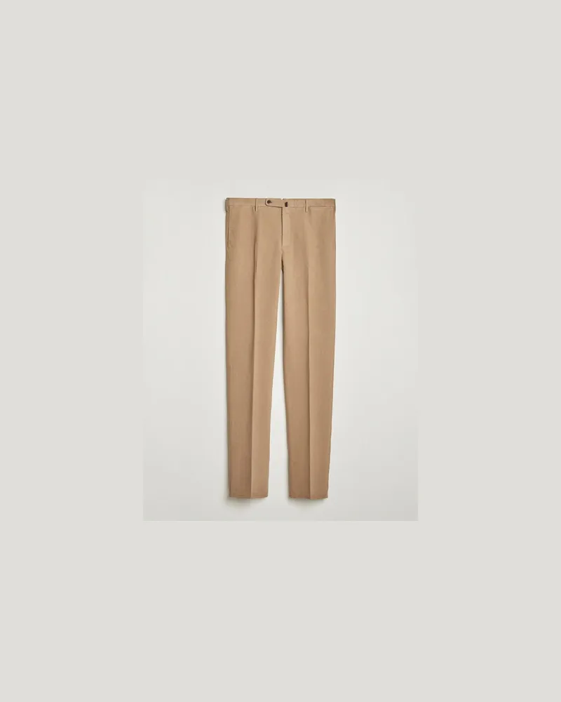 Incotex Regular Fit Cotton Stretch Chinos Beige Beige