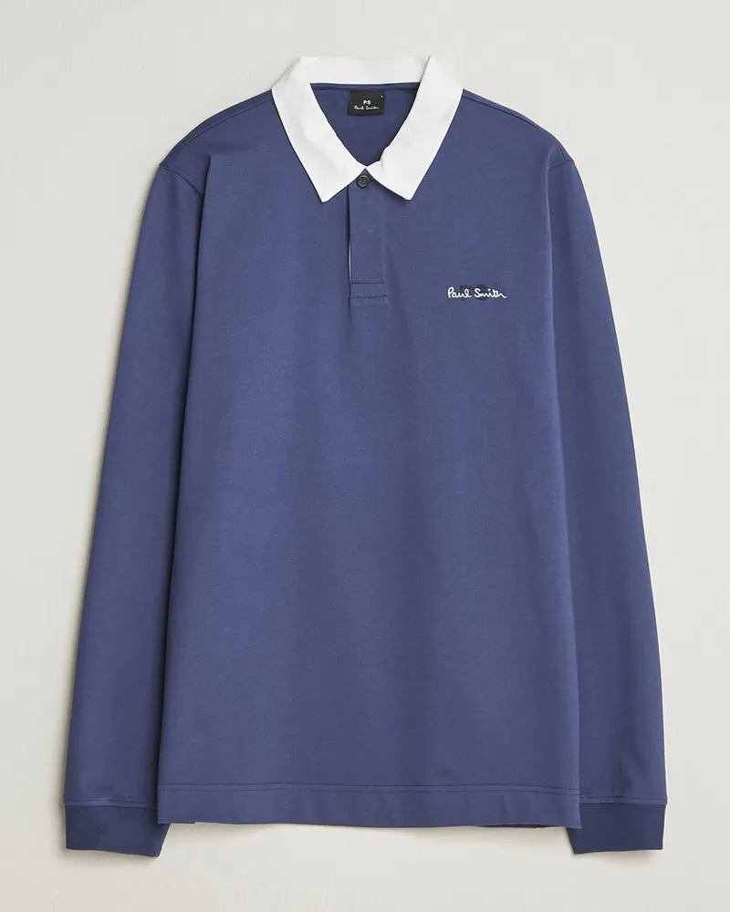 Paul Smith Organic Cotton Rugger Blue Blau