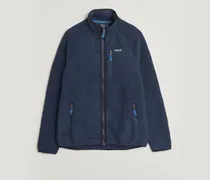 Retro Pile Jacket New Navy