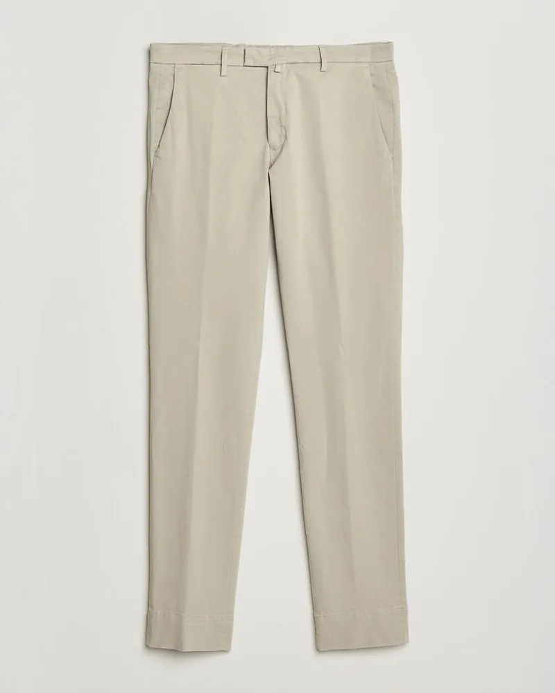 Briglia 1949 Slim Fit Cotton Stretch Trousers Beige Beige