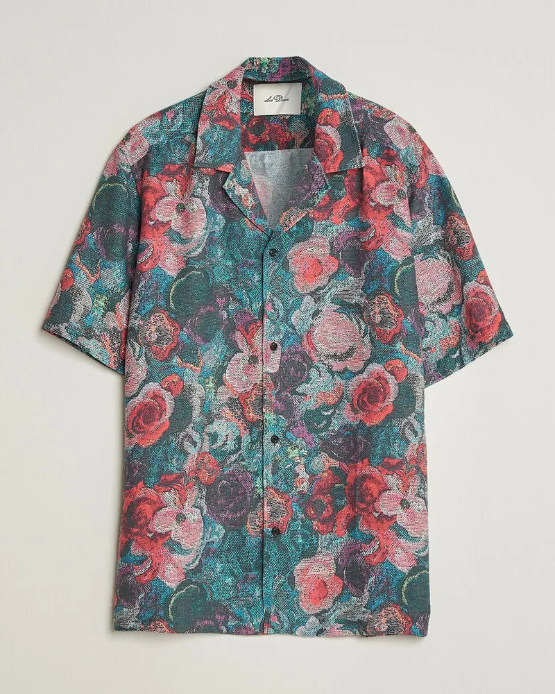 LES DEUX Bouquet AOP Short Sleeve Shirt Multi Mehrfarbig