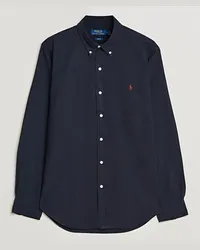 Ralph Lauren Slim Fit Garment Dyed Oxford Shirt Navy Blau