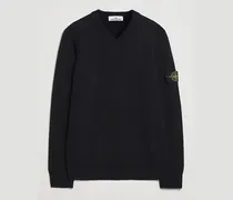Knitted Lambswool V-Neck Black