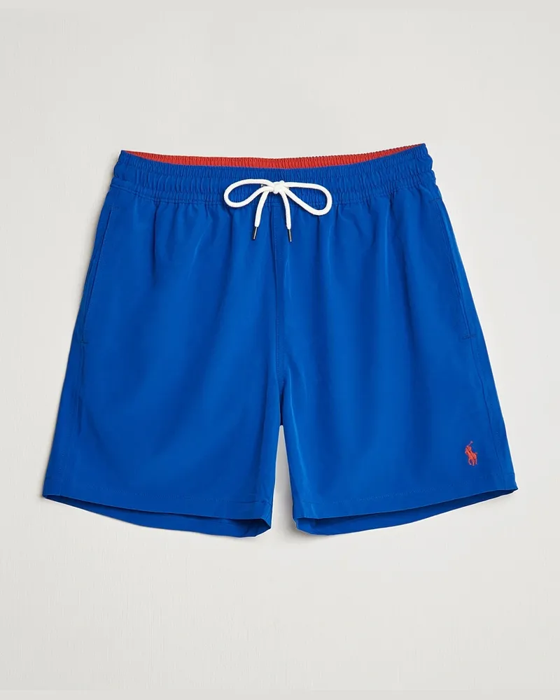 Ralph Lauren Traveler Boxer Swim Shorts Rugby Royal Blau