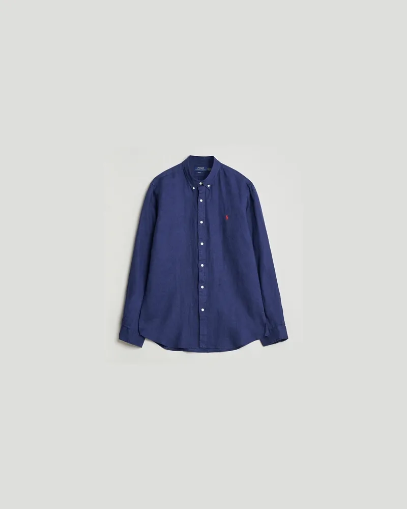 Ralph Lauren Polo Ralph Lauren Slim Fit Linen Shirt Navy Blau