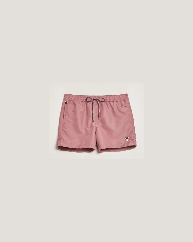 Paul Smith Zebra Swimshorts Dusty Red Rot