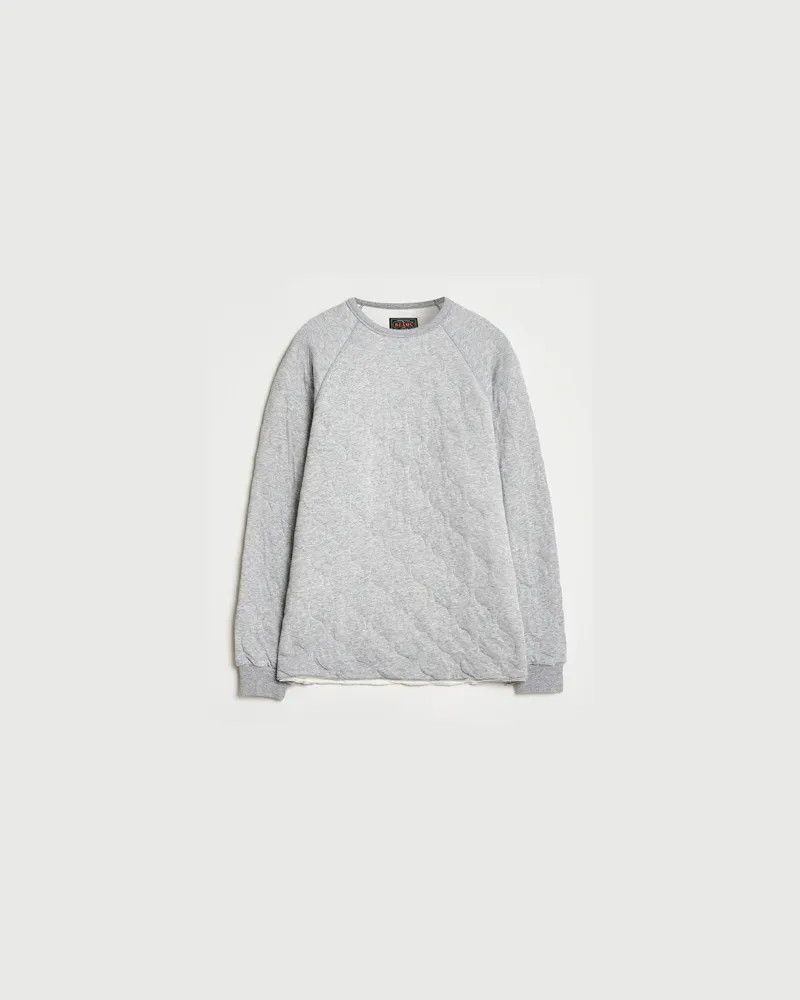 Beams Plus MIL Quilt Crew Neck Grey Grau