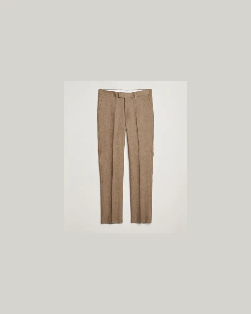 J.Lindeberg Lois Super Linen Pants Nutmeg Braun