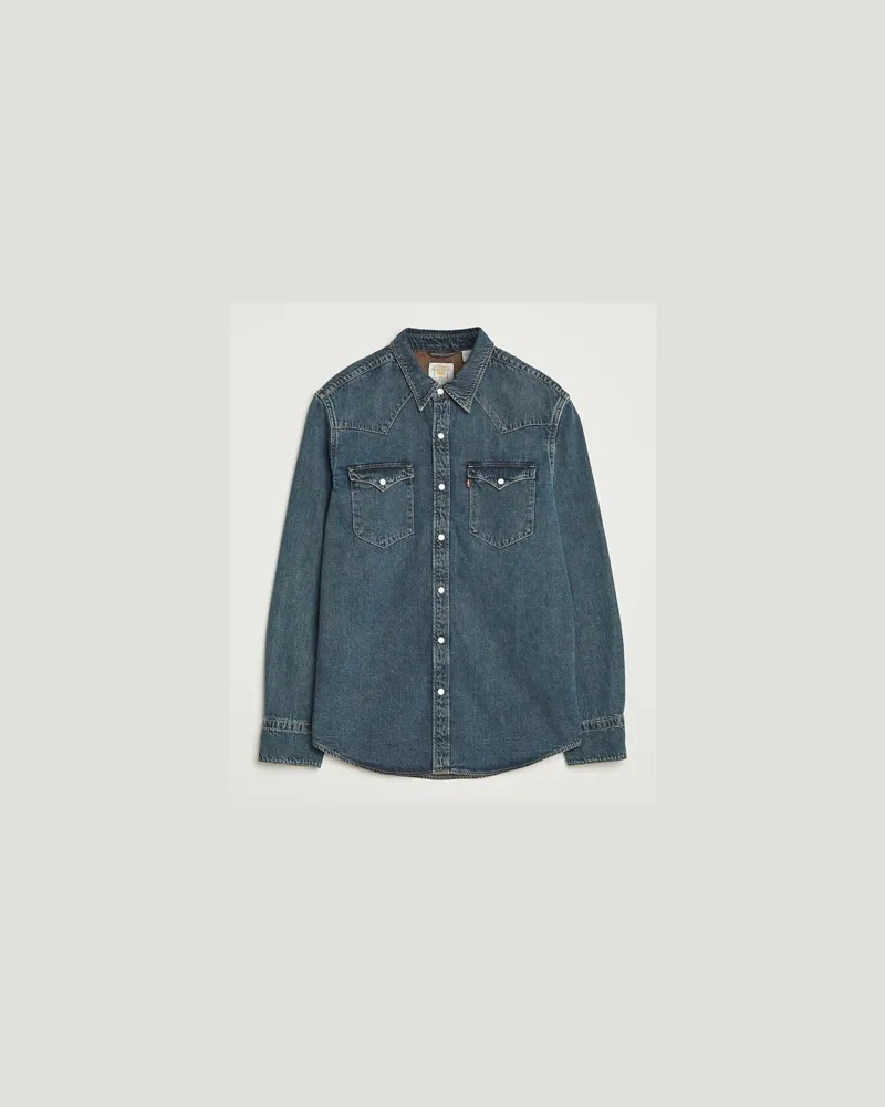 Levi's Levi Barstow Western Standard Shirt Dark Blue Blau