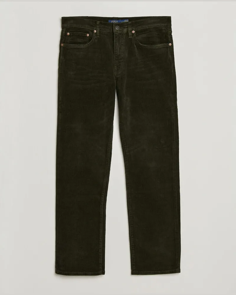 Ralph Lauren Stretch Corduroy Straight Fit Pants Estate Olive Grün
